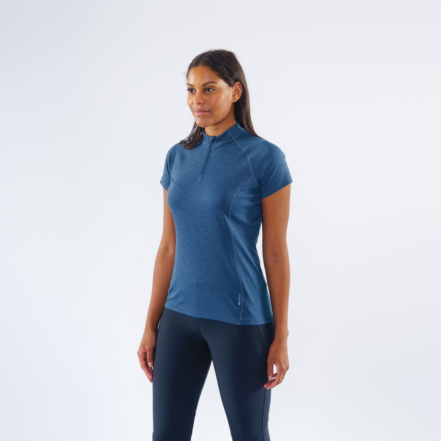 Montane Womens Dart Zip Neck Technical T-Shirt
