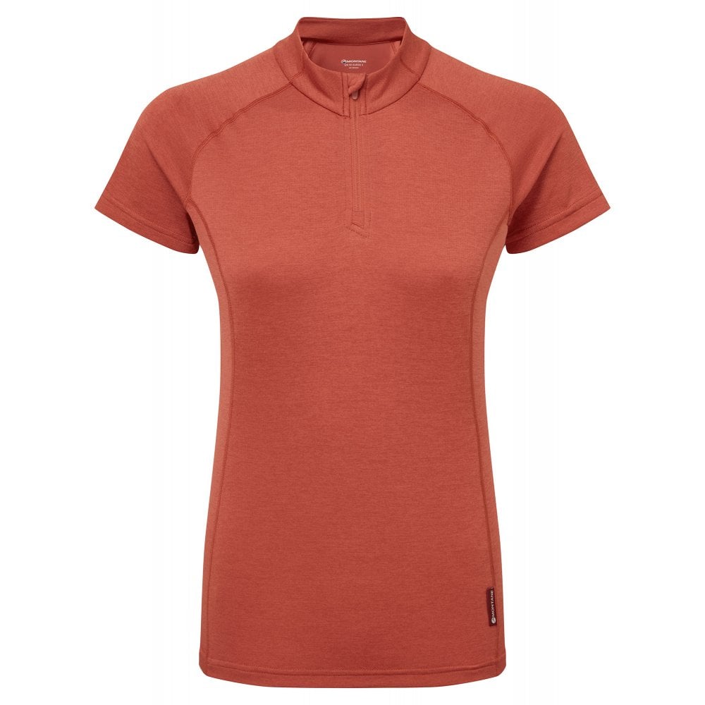 Montane Womens Dart Zip Neck Technical T-Shirt