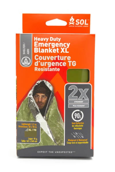 SOL HEAVY DUTY EMERGENCY BLANKET XL