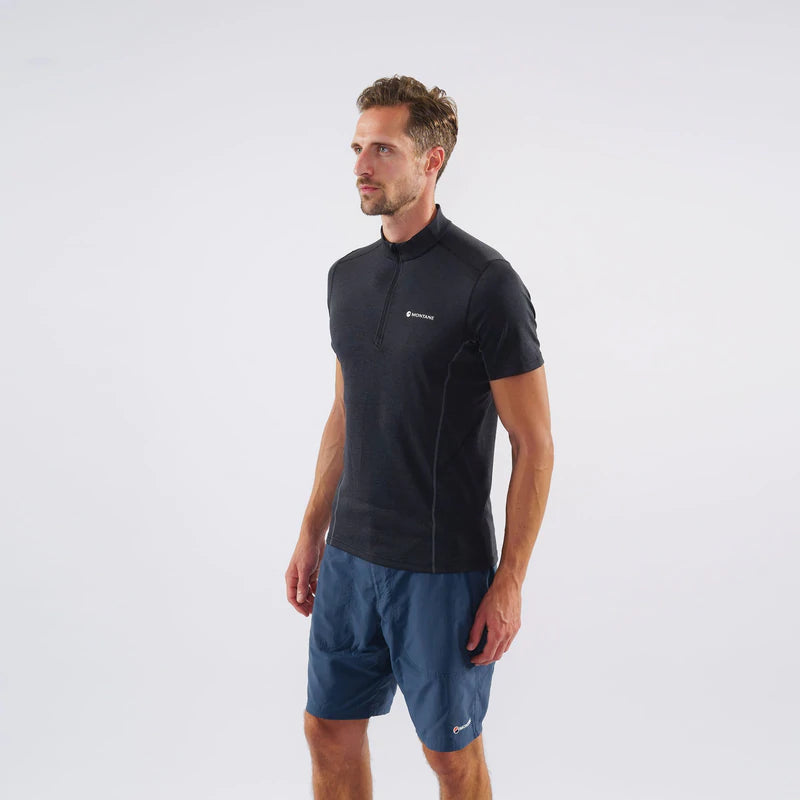 Montane Men's Dart Zip Neck Technical T-Shirt
