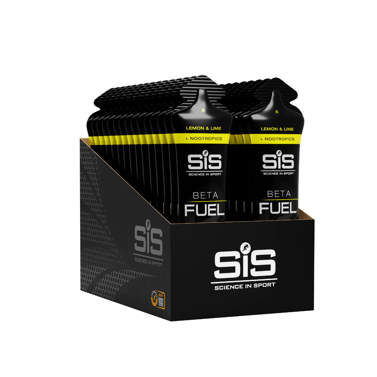 Science-In-Sport SIS Beta Fuel + Nootropics Energy Gel 60ml Lemon Lime
