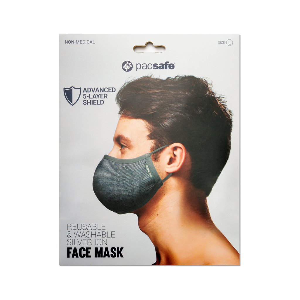 Pacsafe Reusable & Washable Silver Ion Face Mask