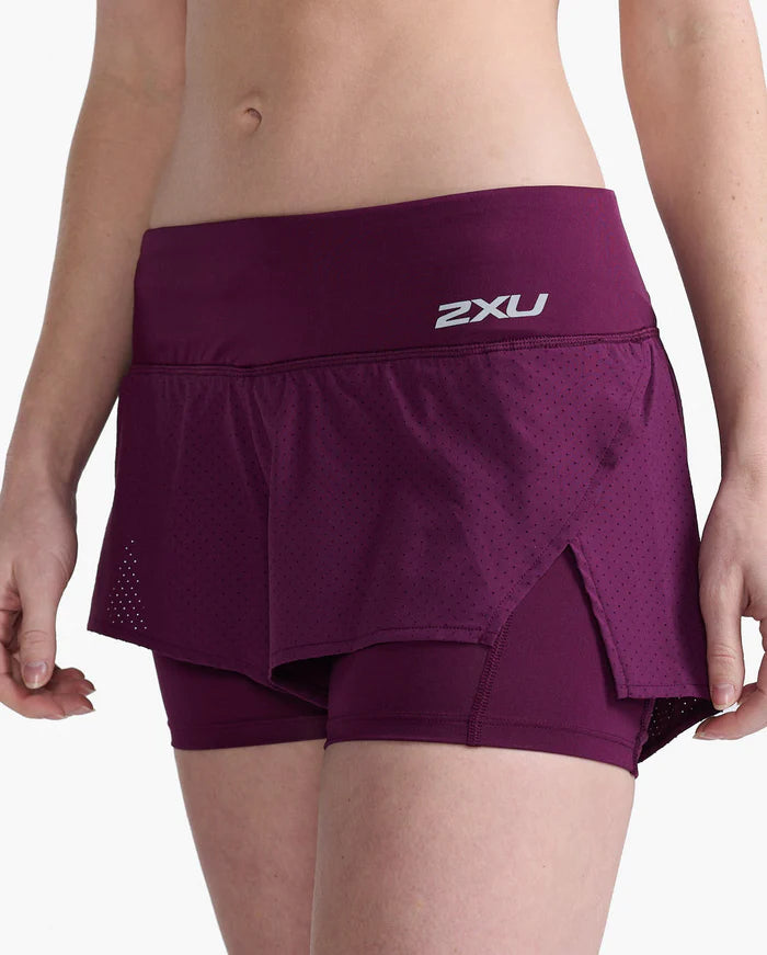 2XU Womens Aero 2-in-1 4 Inch Shorts - XL